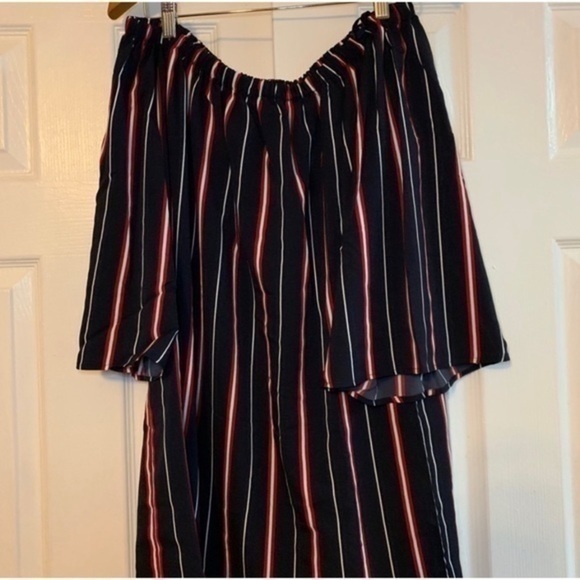 French Connection Off Shoulder Striped Dress XS - Picture 7 of 8